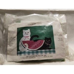 "Country Cats"  The Patchwork Pillow Inc Patchwork, Pillow, Picture Quilting Kit